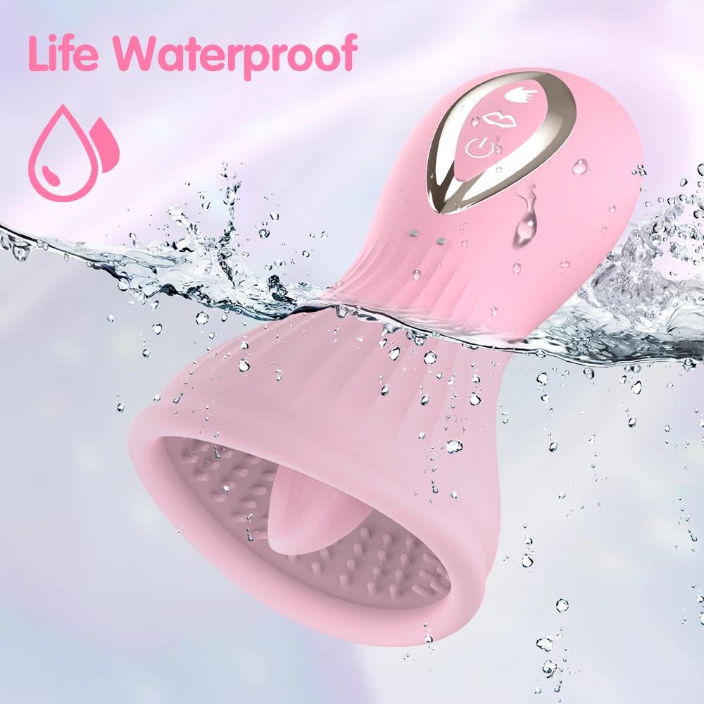 Nipple Sucking Vibrator Sex Toy Breast Clitoral Stimulator Tongue Vibration Clit Auto Sucker Orgasm Massager for Female Pleasure