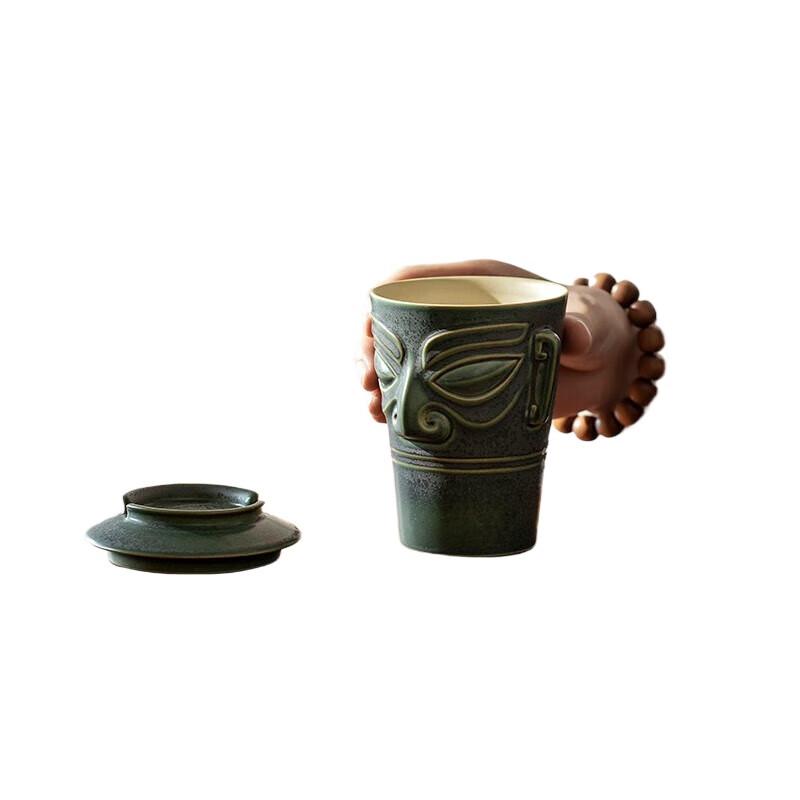 Edenus Sanxingdui Co-branded Green Glaze Tea Set