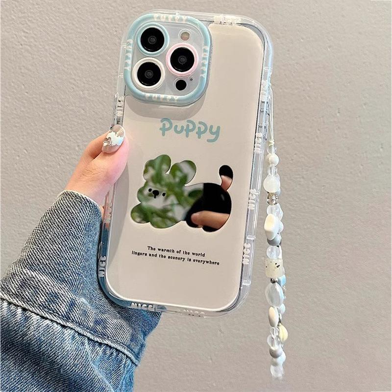 Cartoon Rabbit for Apple 17 Mobile Phone Case for IPhone15plus Mirror 13 Promax All-inclusive 14 Anti-fall 16