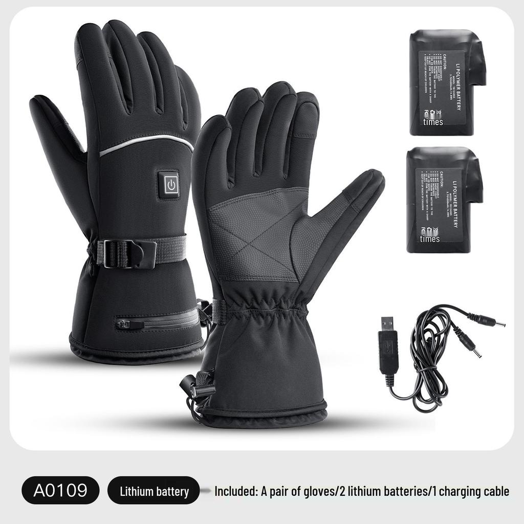 Winter Smart Beheizbare Handschuhe—Elektrische Temperaturkontrollierte Kältefeste Handschuhe für Männer & Frauen, Ideal für Bergsteigen & Motorradfahren