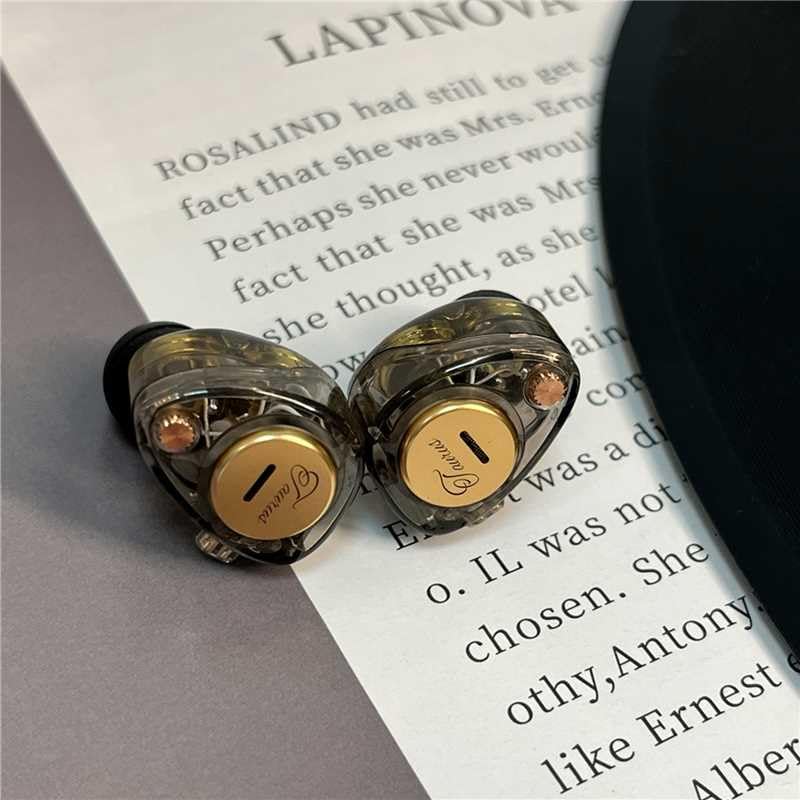KZ Taurus Wired Gaming Earphones, In-Ear Monitors, Dual 8mm Dynamic Drivers, Two 6mm Professional Condenser Microphones, 2-Pin Gold-Plated Removable