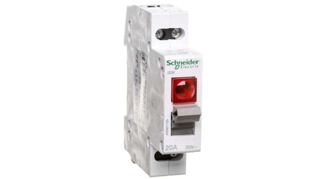 Modular Switch Disconnector 20A 1P With Indicator Light Isw A9S61120