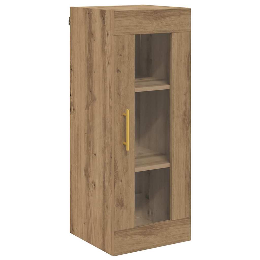 Highboard 2 pcs Artisan Oak Glass