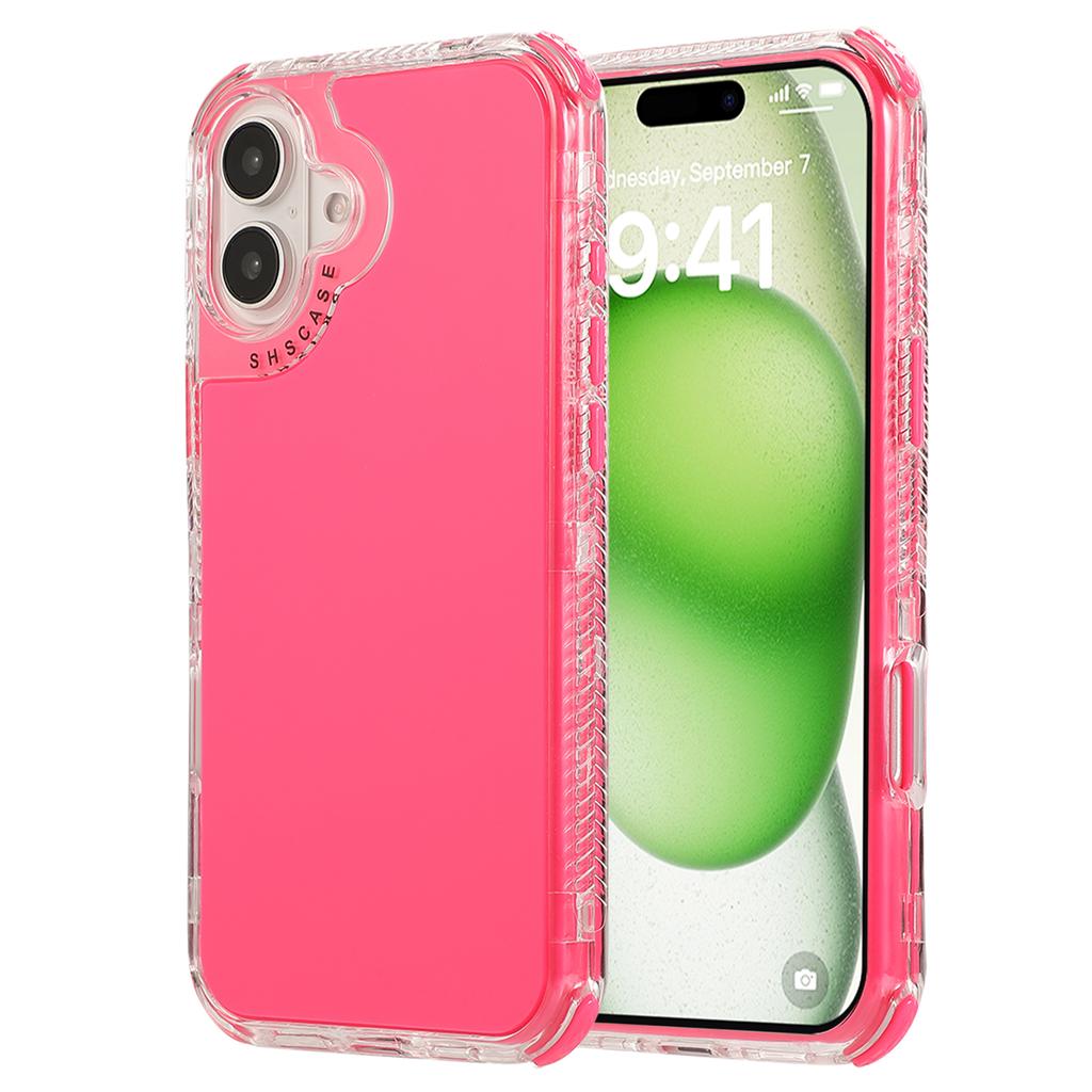 For iPhone 16 Plus Case 3-in-1 Drop-Proof PC+TPU Phone Cover