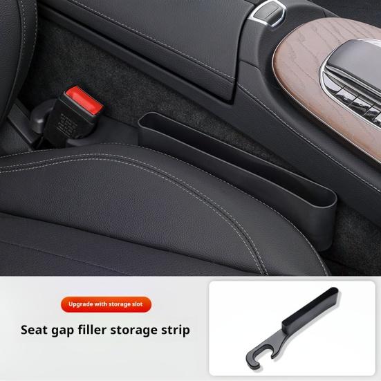 

1 пара органайзеров для хранения зазоров в автомобильных сиденьях, простая установка, универсальная посадка белый
