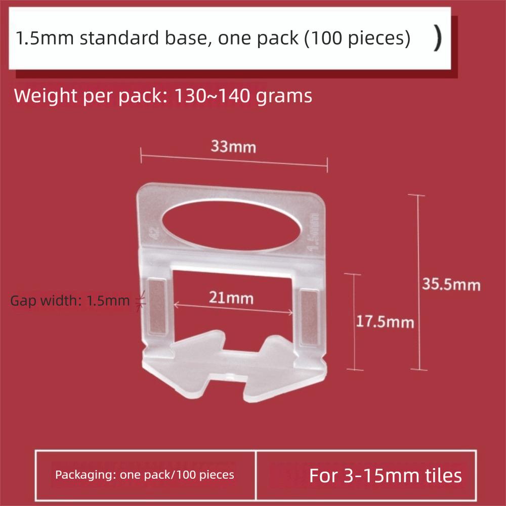 100pcs Thickened Ceramic Leveler DIY Flooring Wall Level New Locator Spacers  Tile Laying