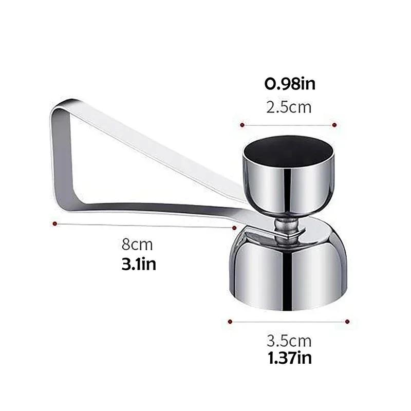 Egg Eggshell Opener Eggshell Cutter 304 Stainless Steel Double Head Egg Topper Shell Opener Boiled Raw Egg Creative Kitchen Tool