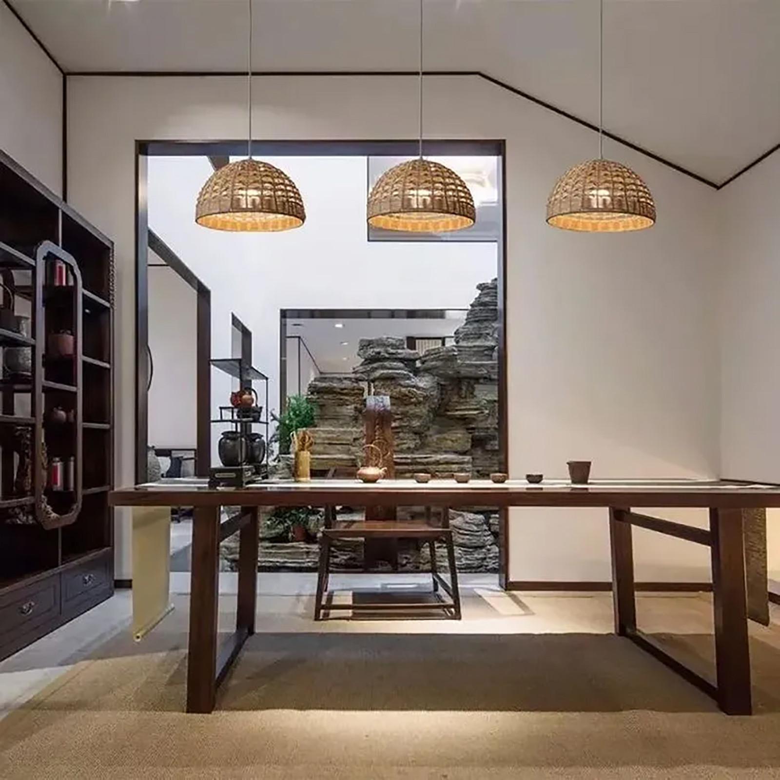 Абажур из виноградной лозы — фото 3