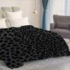 1 Pc Leopard Print Extra Soft Flannel Blanket Is Suitable for Bedrooms Living Rooms Camping Offices Comfortable Christmas Gift