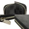 Used 12564 Zippy Organizer NM N60111 7940 Logo Black Gray Zip Around Damier Graphite Noir Men's from Japan AUTHENTIC