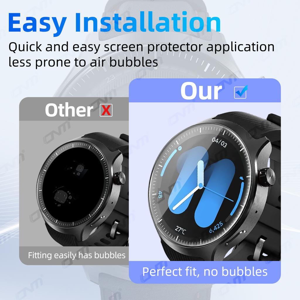 Hydrogel-Folie für Motorola Watch Ultra Displayschutz Anti-Kratzer, HD Vollabdeckung Schutzfolie Zubehör (Nicht Glas)