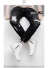 Men's Mid-Top Round Toe Lace-Up Leather Casual Shoes with Height Boost