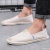 Fashion Men's casual shoes breathable flat shoes spring summer linen canvas simple comfortable lazy breathable  men's shoes