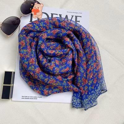 160*50cm Zijdezachte Sjaal voor Dames Casual Lichtgewicht Pashmina Sjaals Mode Meerkleurig Formeel Sjaal Wraps