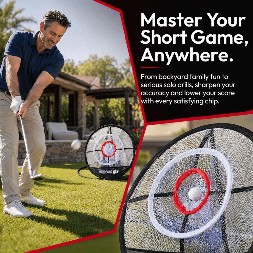 2pcs Foldable Golf Chipping Net Nylon Golf Net Compact Golf Practice Net  Swing Accuracy