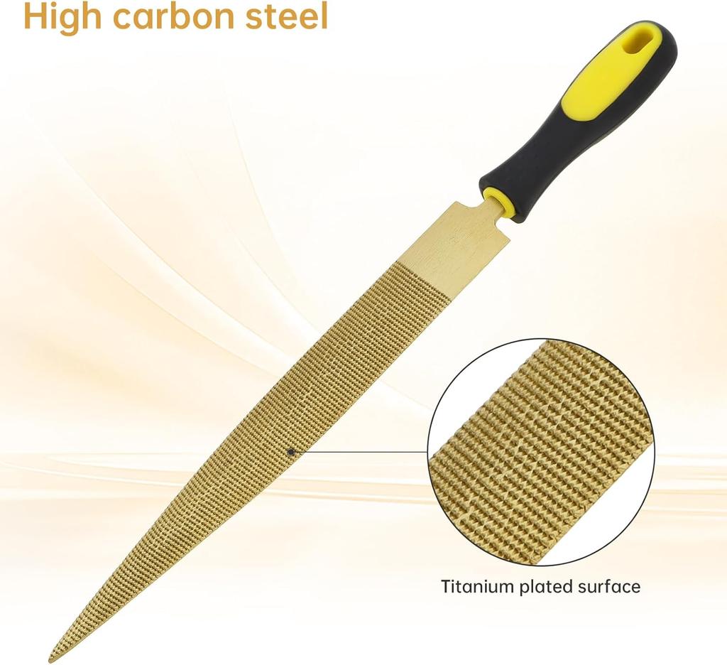 4"/6"/8"/10"/12" High Carbon Steel Tapered Rasp File Wooden Carving File Needle File Set Wood Working Rasp Files Tools