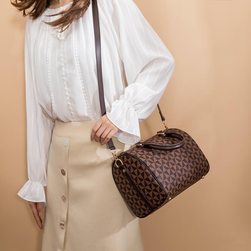 Klassische Retro-Handtasche mit Windmühlenmuster, neue trendige Damentasche, hochwertige Schulter-Umhängetasche