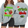 Women's Casual Fashion Long Sleeve Christmas Printed Round Neck Sweatshirt Top