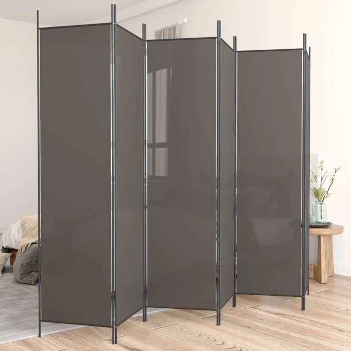 VidaXL Room Divider 6 Panels Folding Room Separator Privacy Screen Partition Living Room Decoration 350192