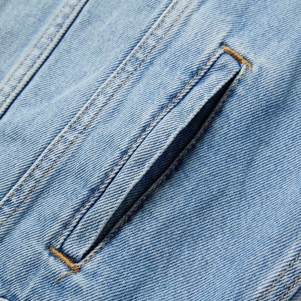 Levis Casual Comfortable Simple Single Button Long Sleeve Denim Jacket Women Jackets 0052P-0001