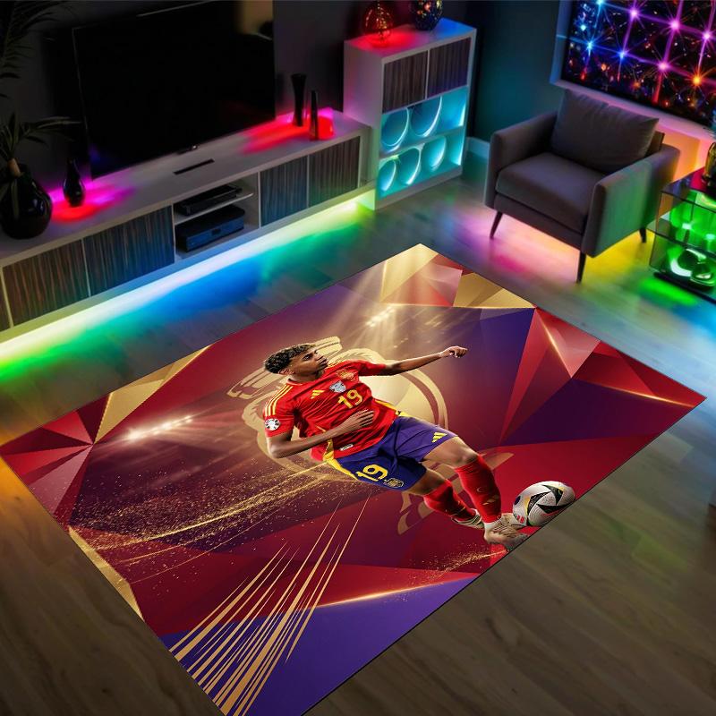Tappeto in Velluto di Cristallo Design Yamal Accogliente Non?Tappeto Stampato Antiscivolo per Camera da Letto Soggiorno Ingresso