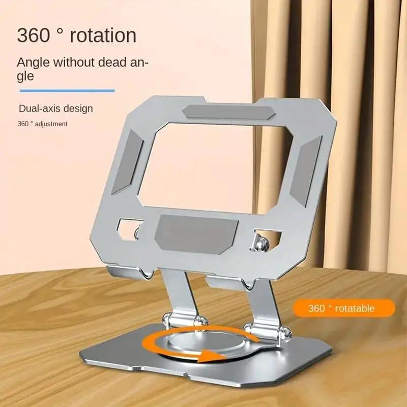 

Вращающийся на 360 градусов металлический полый настольный держатель для планшета, регулируемая складная подставка для монитора для ipad, телефона Xiaomi, универсальный