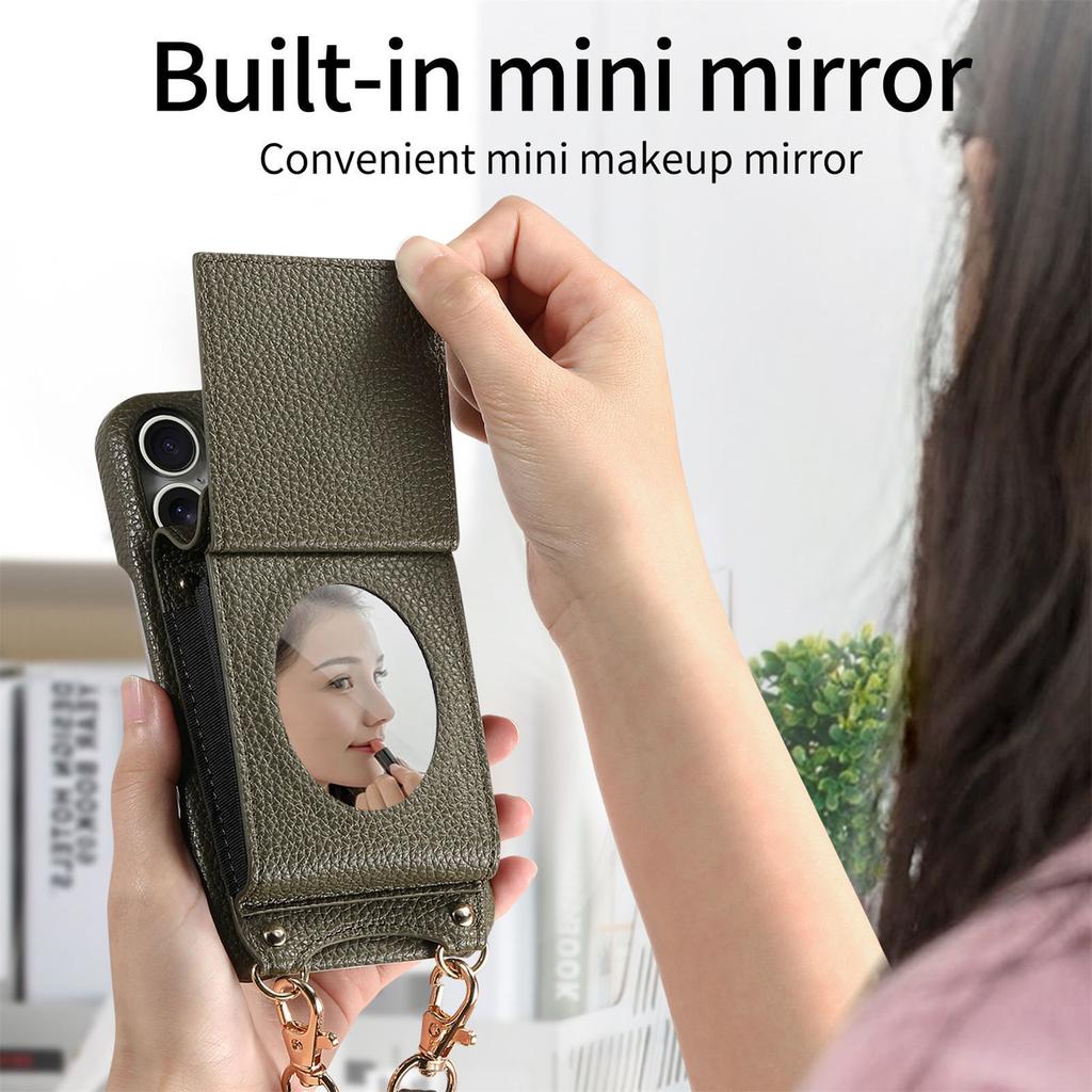For iPhone 14 Pro Case Compatible with MagSafe Ultra Thin Card Holder PU Leather Coated TPU Cover