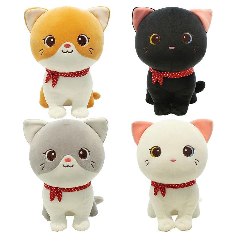 Cat Cute Soft Plush Toys Stuffed Pause Pillow Home Decor Gift Doll For Girl Kids