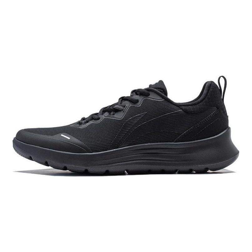 Li-Ning Lightweight Feather Series Shock Absorbing Non-Slip Wear-Resistant Low-Top Running Shoes Women Sneaker Black ARST066-1