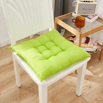 Thicken Sanded Cushion Chair Cushion Restaurant Kitchen Office Decoration Computer Cushion Tied To The Seat Chair Decoration