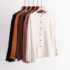 Cotton Linen Shirt Literary and Retro Style Women's Loose Round Neck Shirt Casual Thin Coat Close-up Sleeve Top Spring and Autumn