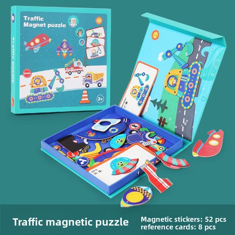 Wooden Magnetic Dress Up Puzzle For Kids With Character And Profession Themes For Early Learning Development
