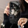 New Anime Painting Butterfly PhoneCase Glass PhoneCase for Samsung Galaxy S26 S25 S24 S23 S22 S21 FE,Ultra,Plus Dropresistant
