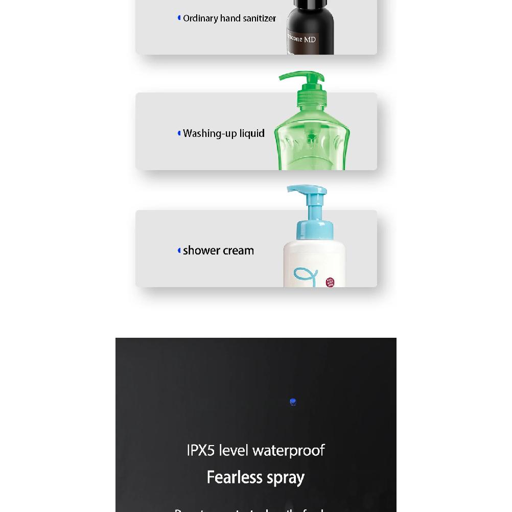 Touchless Automatic Sensor Soap Dispenser Foam Type-C Charging Smart Induction Hand Washer with Temperature Digital Display