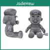 Pelúcia Super Mario 28cm Mario Prata Posição Sentada Mario de Metal Atacado