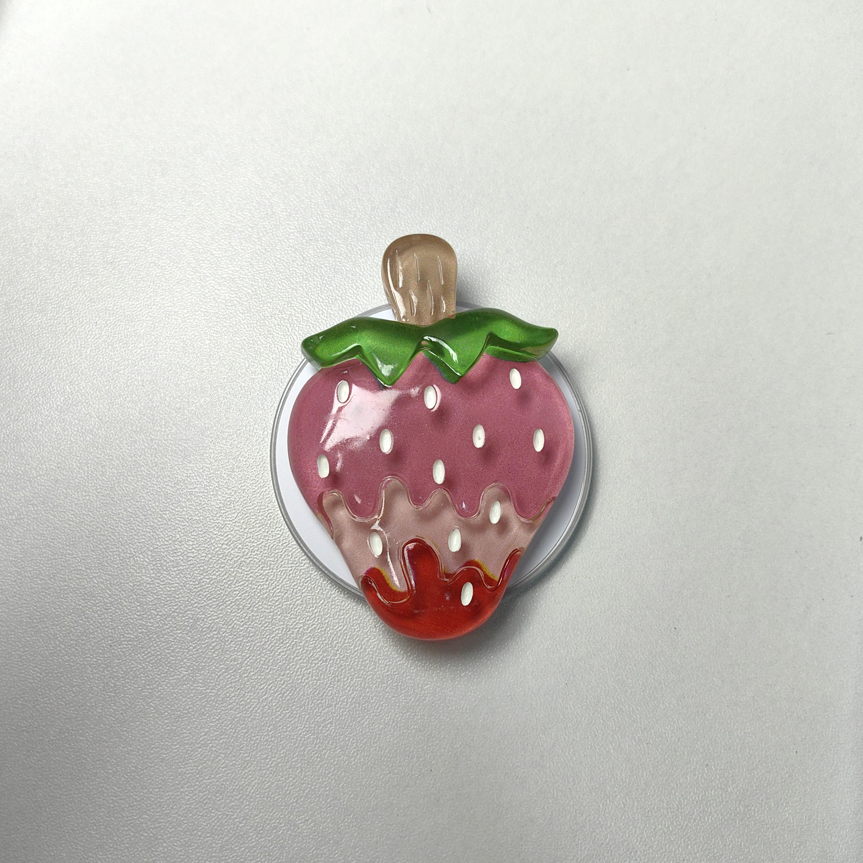 

Корея INS 3D Клубничный держатель Чехол для мобильного телефона Подставка для Magsafe Магнитный кронштейн для iPhone Samsung Griptok Grip Tok