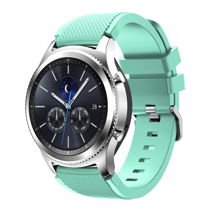 Classic 22mm Silicone Strap For Samsung Galaxy Watch 3 45mm/Huawei Watch 3/GT2 Soft Sport Bracelet Wristband For Amazfit GTR 47mm Correa