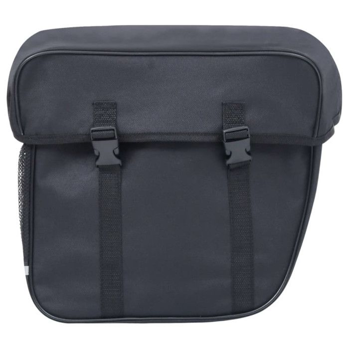 Sac de vélo double étanche vidaXL - Noir - 35L - Polyester 600D