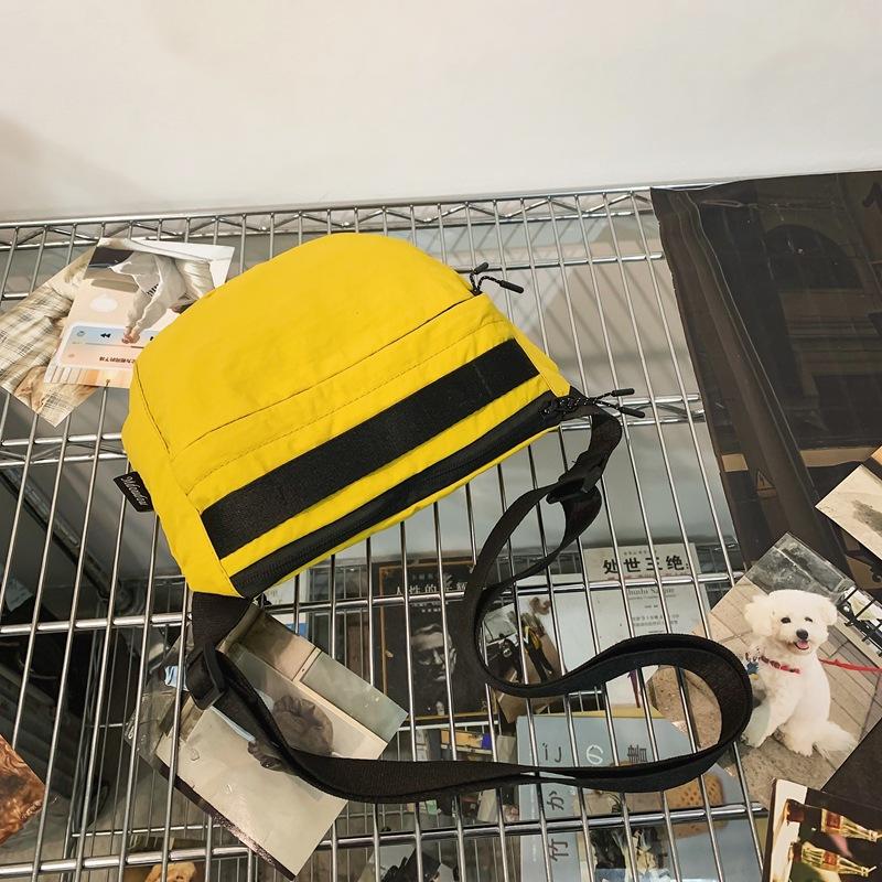 New solid color casual nylon oblique span women's simple large-capacity sports travel backpack storage duffel bag