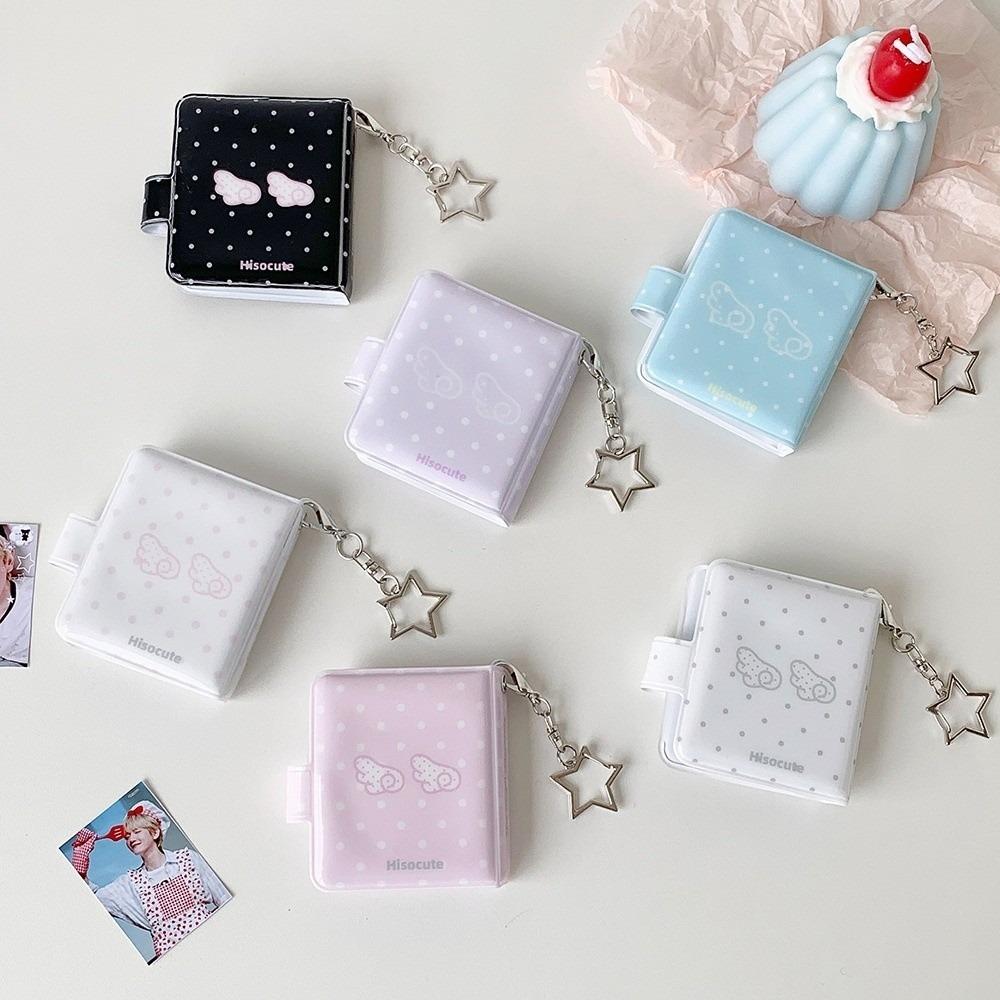 2-Inch Mini Photo Album Angel Wings Card Storage Book Kawaii Photocard Binder  Bag Decoration