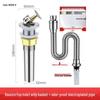 Stainless Steel Pop-up Basin Drain with Anti-Odor Pipe