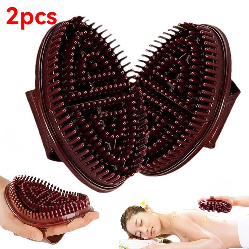 

2PCS Meridian Slimming Brush Dredging Meridian Back Massage Body Beauty Leg Universal Silicone Scraping Tool Health Care Brush