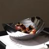 Luxury 304 Stainless Steel Snack Fruit Bowl, Large Salad Serving Dish, Fruit Tray, Storage for Home, Living Room, Kitchen, Coffe