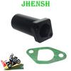 JHENSH Intake Manifold & Gasket Kit For 24mm Flat Slide Mikuni Carb To GX200, Predator 212cc