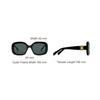 Celine Metal Patch Wide Frame Irregular Shape Sunglasses Women Sunglasses Black 4S262CPLB-38NO