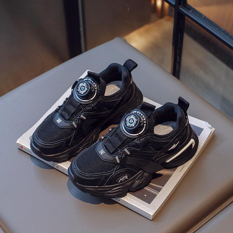 

Girls dad shoes spring and autumn 2025 new rotating buckle children s students older children s sports shoes boys mesh running shoes 33