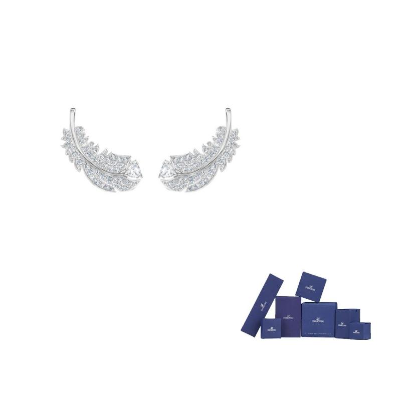 Swarovski Nice Idyllia Rhodinierte Ohrringe Ohrringe für Damen 5482912 Box (Random Color) white