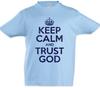 Keep Calm And Trust God Kids Boys Kids Boys T-Shirt Fun Christ Jesus God Christianity