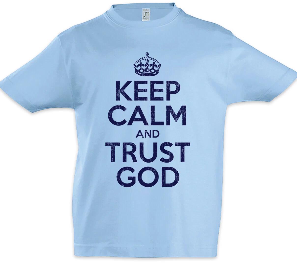 

Keep Calm And Trust God Kids Boys kids boys T-Shirt Fun Christ Jesus God Christianity 140