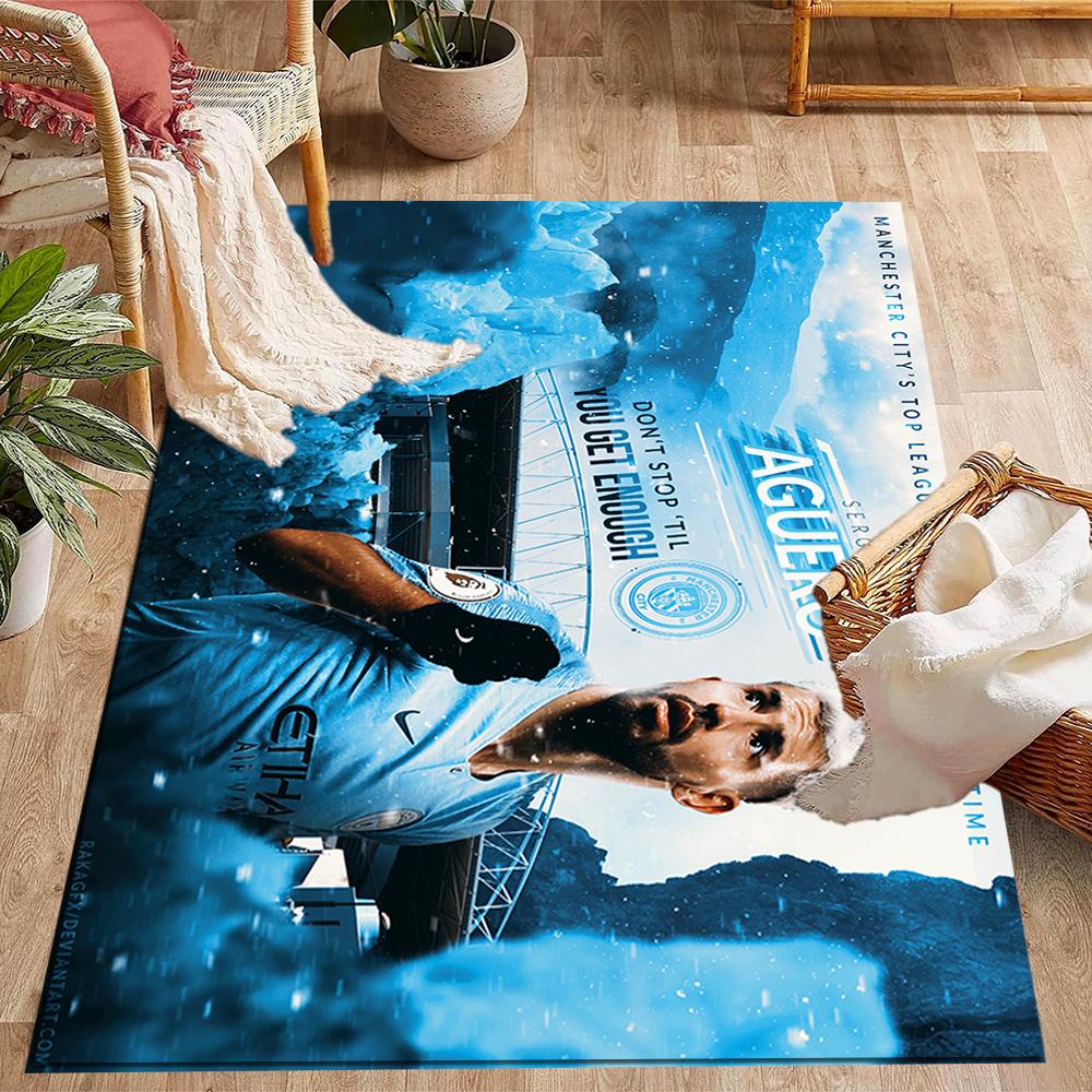 Dynamic Soccer Action Floor Mat Perfect for Bedrooms Kitchen Dining Room Dormitory Anti-slip Rug Office home decor Perfect Gift for Friends & Family